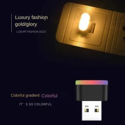 5 Styles Mini USB Light LED USB Night Light Modeling Car Ambient Light Neon Interior Light Car Jewelry Decorative Ambient Light