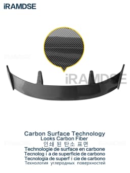 Gloss Black Spoiler for SEAT Ibiza Leon Carbon Paint 2009-2021 Year Rear Windshield Wing Trunk ABS Accessories