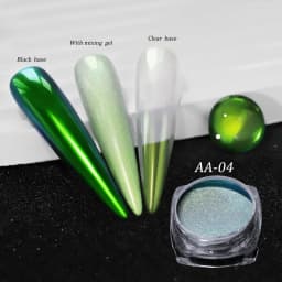 Magic Mirror Powder Chameleon Polarizing Nail Glitter High-Light Diamond Holographic Nail Art Pigments DIY UV Gel Manicure Dust