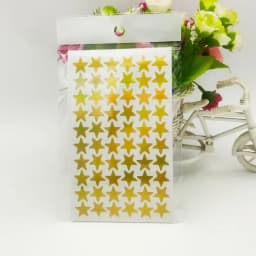 5 sheets Glitter Star Stickers for Kids School Teacher Reward Sticker Cute Gifts Party Decor Business Label Scrapbooking Sticker