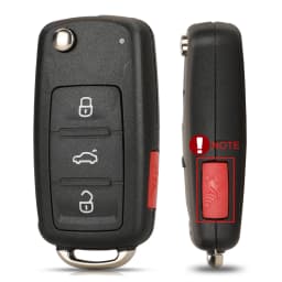 Jingyuqin 2/3/4/5 Buttons Folding Remote Car Key Case Shell For VW Sharan Tiguan Golf Sagitar Polo MK6 Touareg