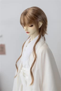 In Stock BJD/SD Wig 1/3 1/4 Milk Silk Short Hair Long Curly Elegant Girls Brown Green Doll Accessories(No Doll)