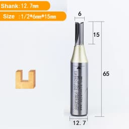 Arden 2 Flutes TCT Straight End Mill Woodworking CNC Tool Carbide Cutter 1/2 Shank Router Bit For Wood MDF Plywood Chipboard