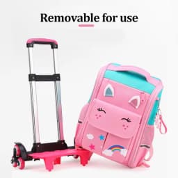 School Bag Student High Capacity Rolling Backpacks Kids Trolley Wheeled Bag Children Backpack Wheels