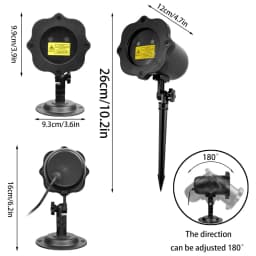 Remote Control Christmas Projector Lights Outdoor,LED Waterproof Christmas Light for Birthday Party,Holidays,Decorative Lights
