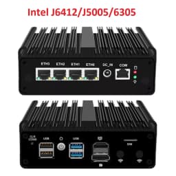 Topton Firewall Mini PC Upgraded Version Intel N150 Celeron N5105 J6412 7305 4x2.5G Fanless PC Mini Computer PfSense OPNsense