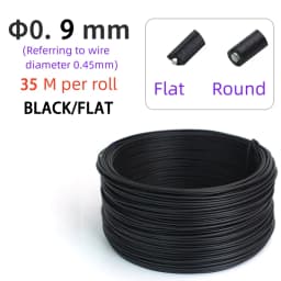 1 Roll Plastic Coated Iron Wire Twist Ties Cable Organizer Plant Vines Line Management 0.55/0.75mm Round/Flat Type Wrap Colored