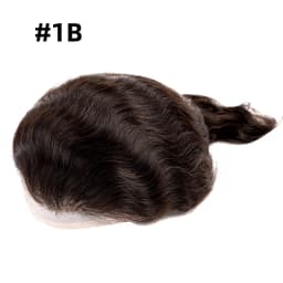 Male Hair Prosthesis Mono Lace PU Base Toupee Men Wig Human Hair Durable Replacement For Men System Unit Mens Wigs Hair Piece
