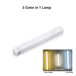 AITHEA USB Rechargeable Motion Sensor LED Bar Light Induction Night Light Portable Long Strip Cabinet Lamp for Kitchen Bedside