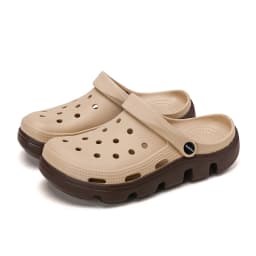 Men EVA Clogs Breathable Hole Sandals Lightweight Non‑Slip Soft Sole Summer Casual Slippers For Outdoor Street Beach Garden Shoe