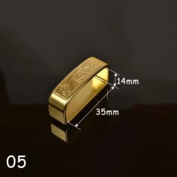 2Pcs Deepeel 35/40mm Pure Copper Belts Rings Buckles Leather Belt Loops Brass Buckle DIY Craft Band Ring Loop Clasp Accessories