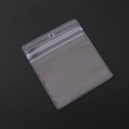 20pcs Transparent PVC Self-Sealing Bags with Hole Thickened Zipper Clear Plastic Storage Bags for Small Jewelry And Food Packagi