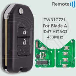 DR TWB1G721 A AFM HLIK6-3T G ID47 Chip 433MHz Flip Car Remote Key For Honda Accord Civic City CRV Vezel HR-V FRV Jazz XR-V