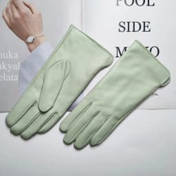 Sheepskin Gloves Women's New Knitted Lining Spring Classic Versatile Multicolor Driving Gloves Leather Autumn