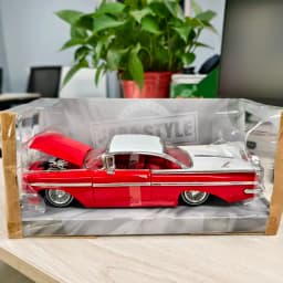 Static Die Casting 1:24 Scale Simulation Chevy Impala Alloy Coupe Collection Memorial Car Model