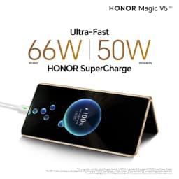 HONOR Magic V5 16GB+512GB Global Version 5G Smartphone 120Hz Foldable OLED Screen Snapdragon 8 Elite 5820mAh 66W SuperCharge NFC