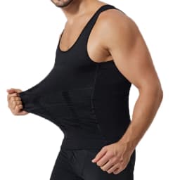 Men Compression Body Shaper Vest Slimming Tank Tops Waist Trainer Belly Control Undershirts Shapewear Weight Loss Workout Vest