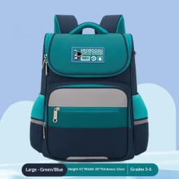 Children School Backpack, Spine Protective Waterproof Reflective Lightweight School Bag for Primary School Kids