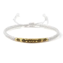 Red Thread Braided Bracelet Golden Silver Color Long Tube Bangle Handmade Adjustable Women Men Fashion Friendship Jewelry Gift