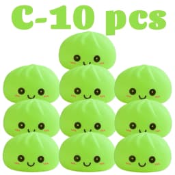 2027 New Dumpling Night Lights Glowing Dumplings Desktop Ornament Cute Glowing Dumpling Steamer Box Kawaii Dumpling Lights Gifts