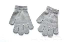 Winter 4-11 Year Old Children's Writing Cold-proof Warm Gloves Solid Color Knitted Wool Acrylic Full-finger Split-finger Gloves