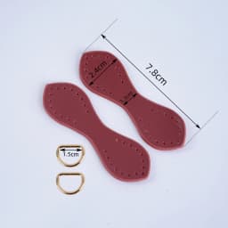 2pcs 4pcs Hand-Stitched DIY Buckle D Genuine Cowhide Leather Bag Straps Clip Connectors Hook Clasp Replacements