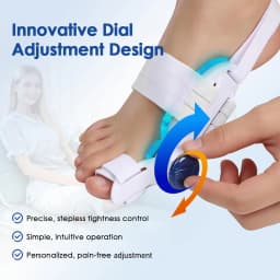 Toe Splint Bunion Adjuster with Cooling Pad Adjustable Big Toe Valgus Support Tool for Both Feet Straightening Orthopedic Thumb