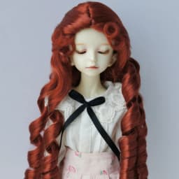 JD809 6-7inhc 7-8inch 8-9inch Back Tied Long Pig sausage curly Synthetic Mohair Doll wigs 1/6 1/4 1/3 YOSD MSD SD DOD BJD Hair