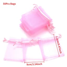 50Pcs Kraft Paper Card with 50Pcs Self-Adhesive Bags Blank Cardboard Holder Tags For Long Drop Earring Jewelry Display Packaging