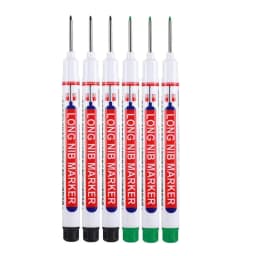 20MM Long Nib Marker Pens Waterproof Deep Hole Head Four Color 6Pcs/Set Markers For Metal Woodworking Marker Tools Art Supplies