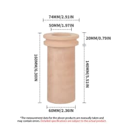 Ceramic Crucible 1KG 2KG 3KG High Temperature Melting Pot for Copper Aluminum Brass Bronze Electric Melting Furnace Casting