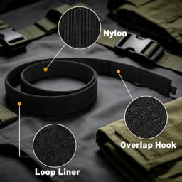 Tactical 1.5 Inch Loop Liner Inner Belt Mens Sports Outdoor Outer Duty Belt Nylon Waistband Hunting Accessories