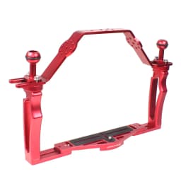 FEICHAO Dual Handle Aluminium Tray Stabilizer Rig for Underwater Camera Housing Case Diving Tray Mount for GoPro13 Action Camera