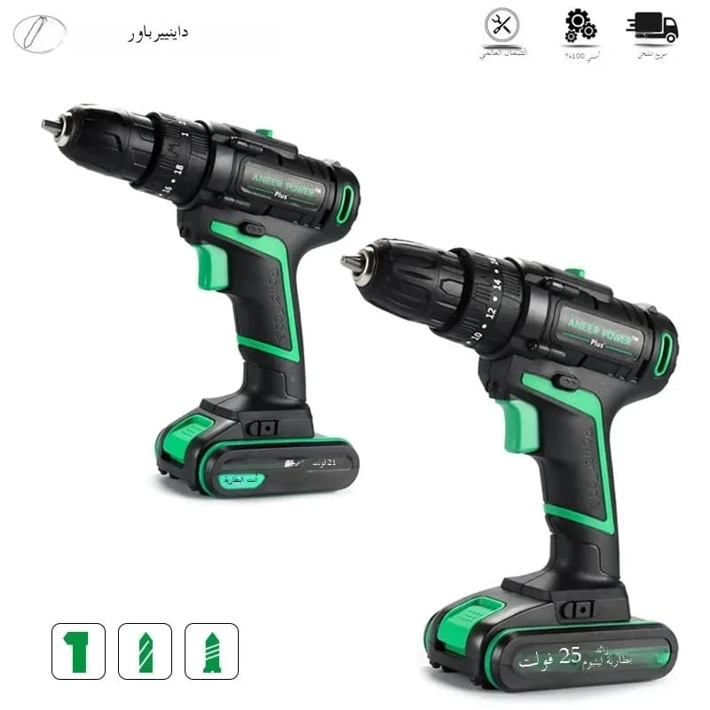 25V 21V Wireless Hand Electric Drill Impact Cordless Lithium Battery Screwdriver For Decorating House Drilling Screws Power Tool