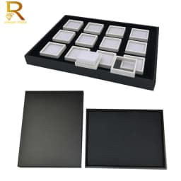 Wholesale Jewelry Gem Display Box Case Loose Diamond Storage Tool Coin Jar Show Tray Gem Pot Gemstone Organizer Holder Container