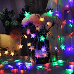 10M 80LEDs Star LED String Lights Christmas Garland Battery USB Powered Wedding Party Curtain String Fairy Lamps For Home