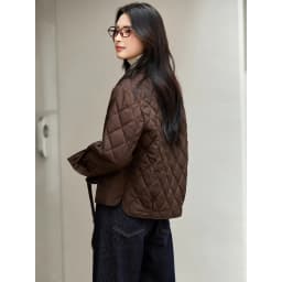 VIMLY Women's Vintage Quilted Jacket 2026 Winter Warm Parkas Plaid Spliced Cuff Long Sleeve Lady Outerwear Woman Clothes A2796