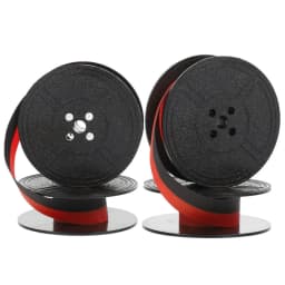 1Set Typewriter Ink Ribbon Portable Typewriter Ribbons Nylon Calculator Ribbon Replacement Typewriter Accessories Black