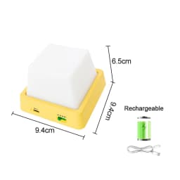 LED Night Lights Bedside Table Lamp Room Decoration USB Rechargeable Led Lamp Decor Holiday Baby Bedroom For Birthday Gift