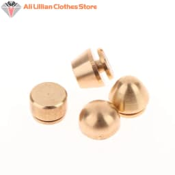 5Set High Quality Solid Brass Rivet And Screws DIY Leather Bag Decoration Suitcase Botton Feet Rivet Accessories