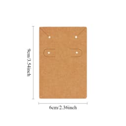 50pcs 6x9cm Self-adhesive Plastic Cello Bag Earrings Display Necklace KeyChain Cards For DIY Making Jewelry Packaging Cardboard