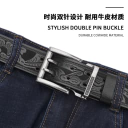 Luxury Brand Belts for Men High Quality Genuine Leather Men's Belts Vintage Alloy Buckle Western Style Pin Buckle Waist Strap
