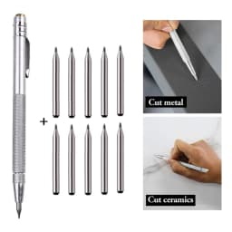 Scriber Pen Replacement Carbide Tip Carbide Tip Scriber Engraving Pen Marking Tip For Glass Ceramic Metal Marking Hand Tools