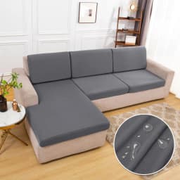 Real Waterproof Sofa Cushion Cover For Home Solid color Protector Sofa Cover Cheap Sofa Seat Cover Slipcover Furniture Protector