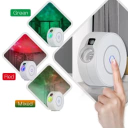 Intelligent Aurora Galaxy Starry Sky Projector Lamp Colorful 3D Nebula Dream Adjustment for Gaming Room Decor LED Lights Gift