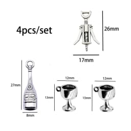 1/12 1/6 Bjd Dollhouse Accessories Mini Wine Bottle Opener Miniature Corkscrew Model For OB11 Doll House Kitchen Decorat