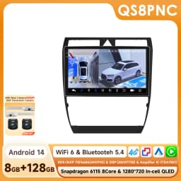 Hizpo Wireless CarPlay Android Auto Radio For Audi A6 C5 2 RS6 S6 1997 - 2004 4G Car Intelligent Systems Multimedia GPS 2din RDS