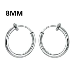 Non-pierced Earrings Clip On Retractable Earrings Men Women Ear Clips Classic Hip-hop Hoop Ear Bone Buckle Earrings Accessories