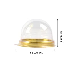 50pcs Clear Plastic Mini Cupcake Boxes Muffin Pod Dome Muffin Container Box for Wedding Birthday Dessert Baking Decorations