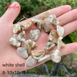 Natural Shell Coin Freefrom Stone Beads Loose DIY Strand 15 Inch For Necklace Bracelet Earring Jewelry Making